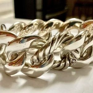 David Yurman 8"" SS Belmont Link Bracelet